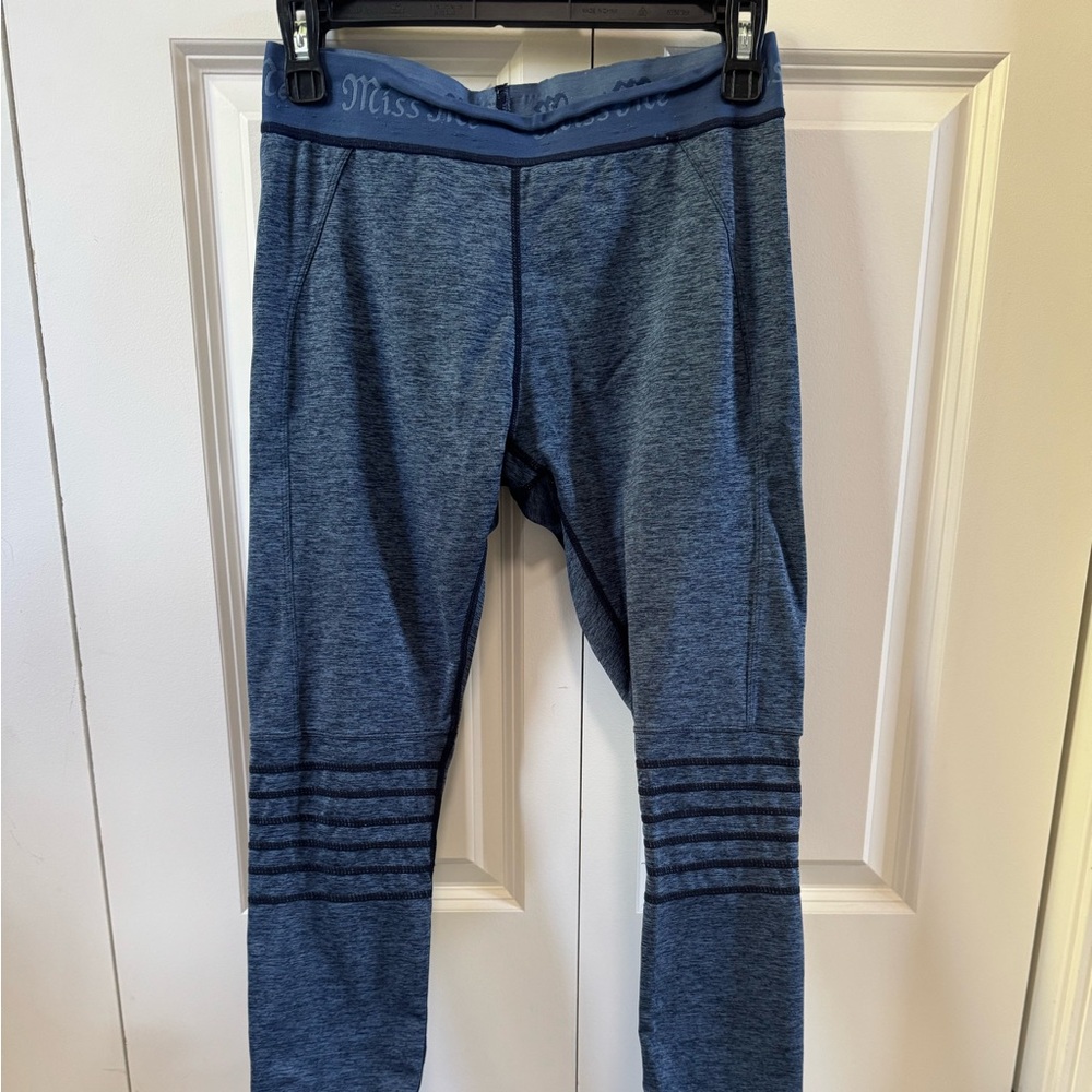 Miss Me Life Fit Motion Leggings, Black Blue Yoga, Pull On Activewear